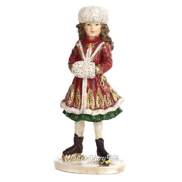 Новогодняя фигурка Девочка на коньках - Рождественская Песнь 18 см Goodwill (Гудвилл)