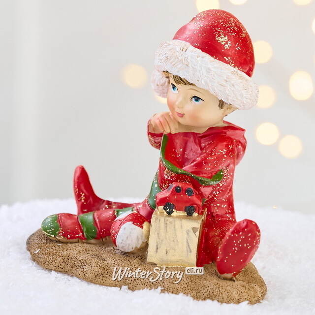 Декоративная фигурка Мальчик Ганс с подарками 12 см Goodwill (Гудвилл)