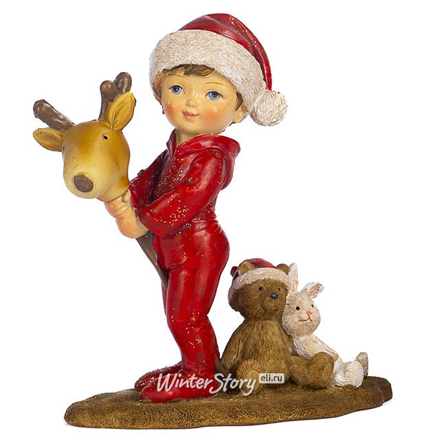 Декоративная фигурка Мальчик Ганс с игрушками 12 см Goodwill