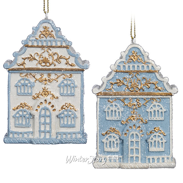 Набор елочных игрушек Домики Gravlin - Воздушное облако 9 см, 2 шт, подвеска Goodwill