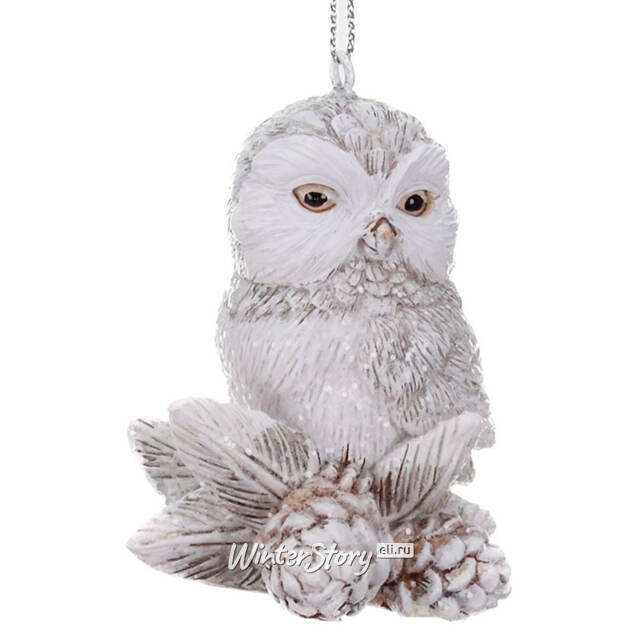 Елочная игрушка Сова Шери на шишках 8 см Goodwill