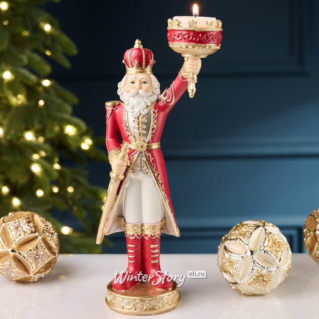 Декоративный подсвечник Гвардеец Вернер - Red Crown Royal 28 см Goodwill
