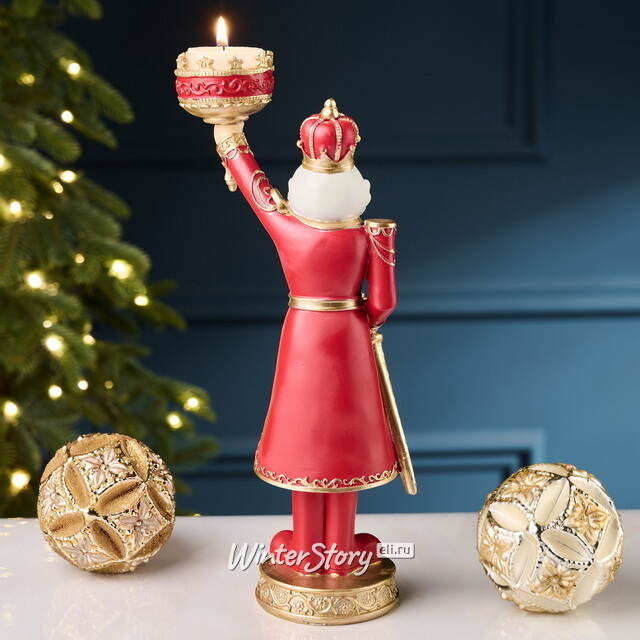 Декоративный подсвечник Гвардеец Вернер - Red Crown Royal 28 см Goodwill