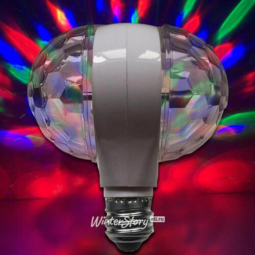 Светодиодный диско шар Двойная Лампа с цоколем Е27, 14*13 см Торг Хаус