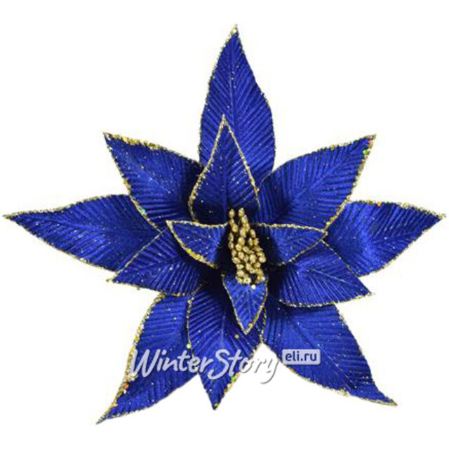 Пуансеттия Lare Lasura 35 см, клипса Due Esse Christmas