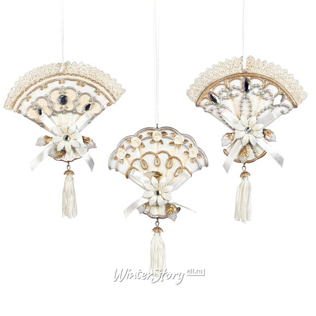 Елочная игрушка Веер принцессы Елизаветы 15 см, подвеска Goodwill