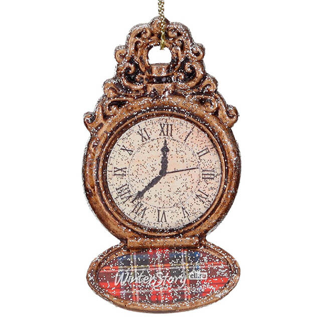 Елочная игрушка Карманные Часы - Red Royal Society 7 см Goodwill