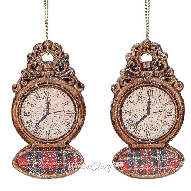 Елочная игрушка Карманные Часы - Gold Royal Society 7 см Goodwill