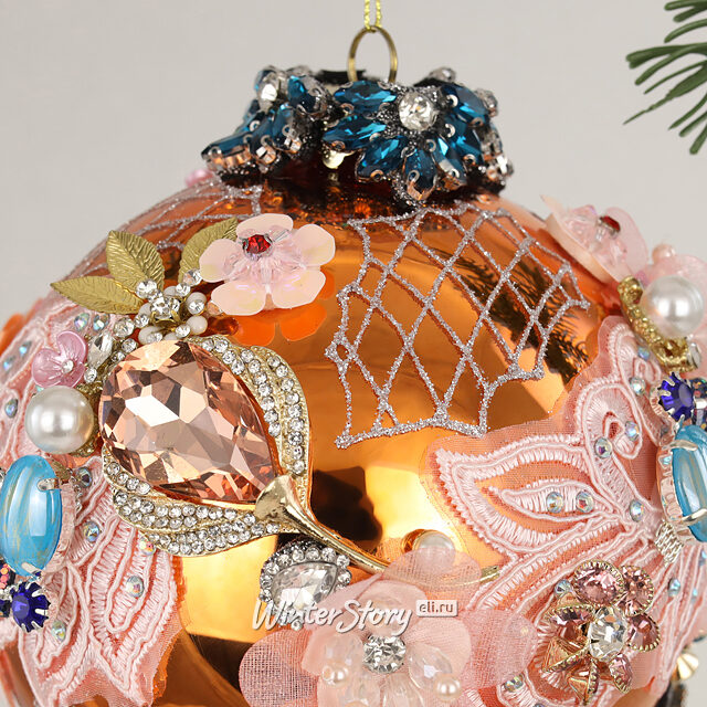 Коллекционный стеклянный елочный шар Тиццоне - Bentivoglio Charm 12 см Mark Roberts