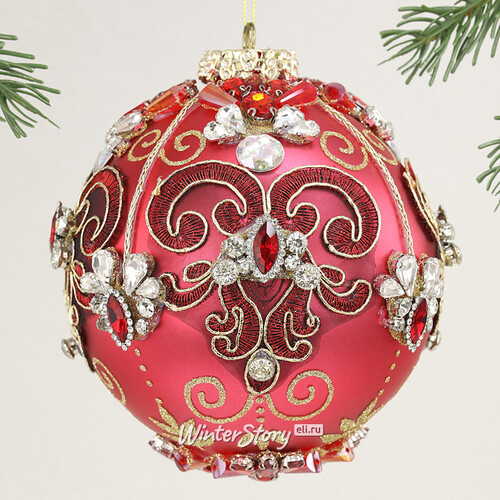 Коллекционный стеклянный елочный шар Сфорцея - Bentivoglio Charm 13 см Mark Roberts