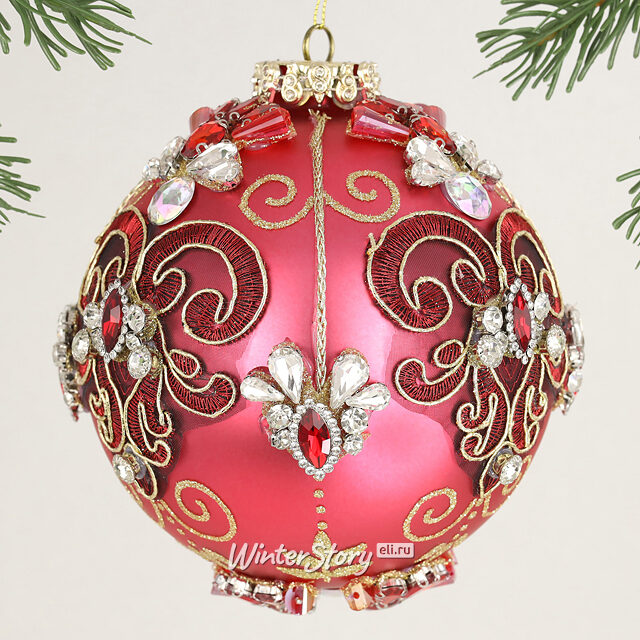 Коллекционный стеклянный елочный шар Сфорцея - Bentivoglio Charm 13 см Mark Roberts (Марк Робертс)