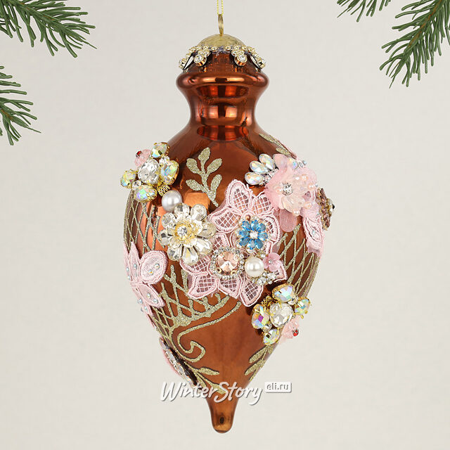 Коллекционная стеклянная елочная игрушка Авера - Bentivoglio Charm 22 см, подвеска Mark Roberts