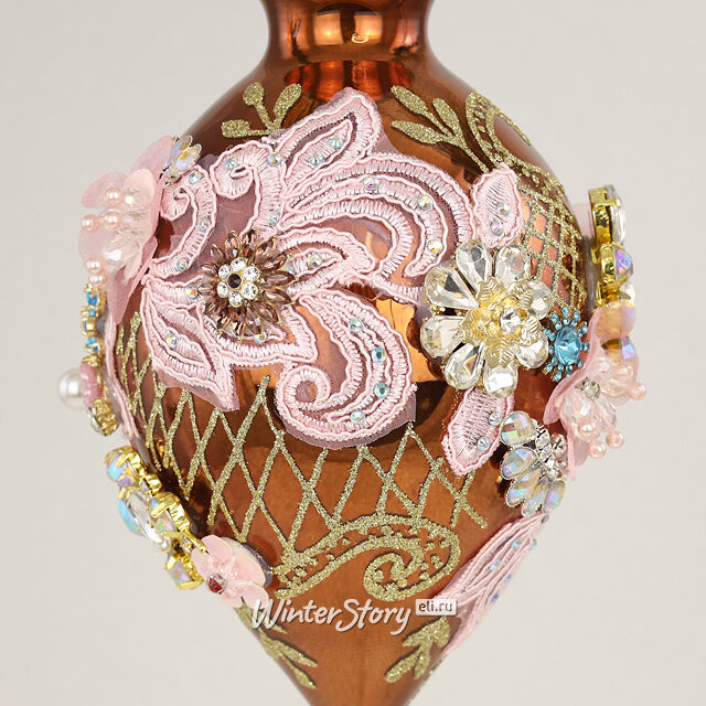 Коллекционная стеклянная елочная игрушка Авера - Bentivoglio Charm 22 см, подвеска Mark Roberts