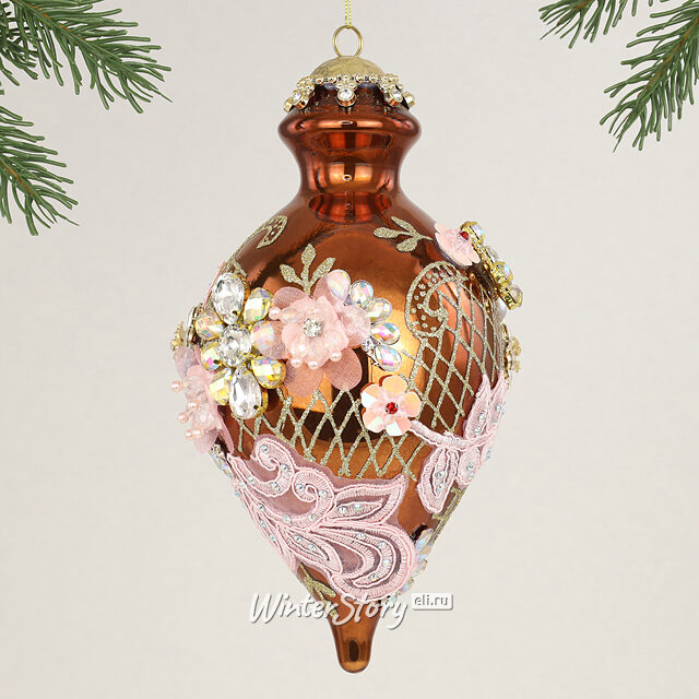 Коллекционная стеклянная елочная игрушка Авера - Bentivoglio Charm 22 см, подвеска Mark Roberts