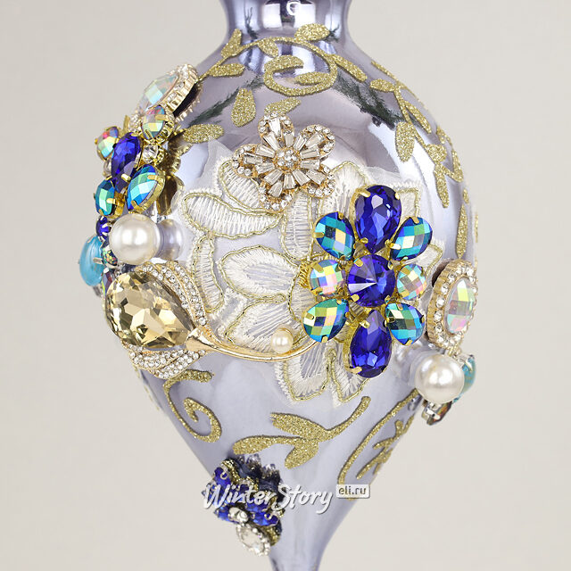 Коллекционная стеклянная елочная игрушка Висконти - Bentivoglio Charm 22 см, подвеска Mark Roberts