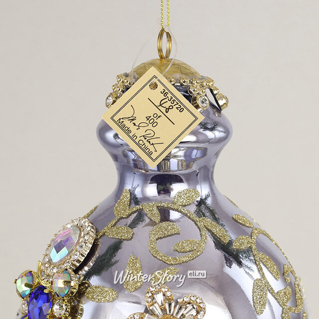 Коллекционная стеклянная елочная игрушка Висконти - Bentivoglio Charm 22 см, подвеска Mark Roberts