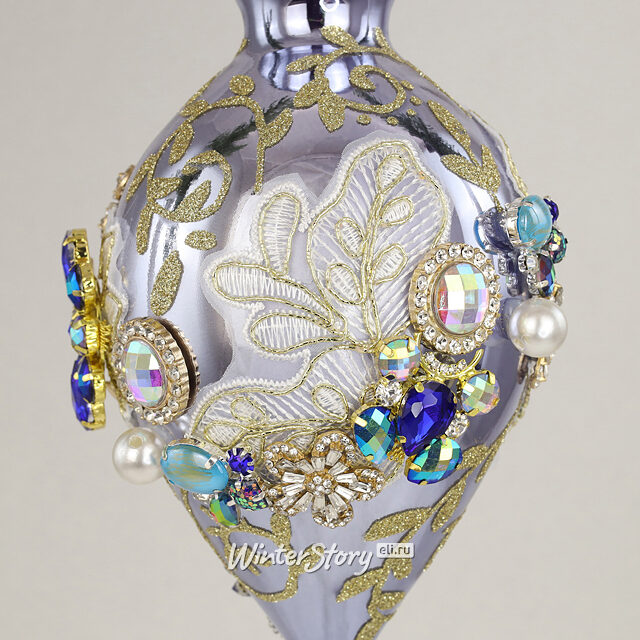 Коллекционная стеклянная елочная игрушка Висконти - Bentivoglio Charm 22 см, подвеска Mark Roberts