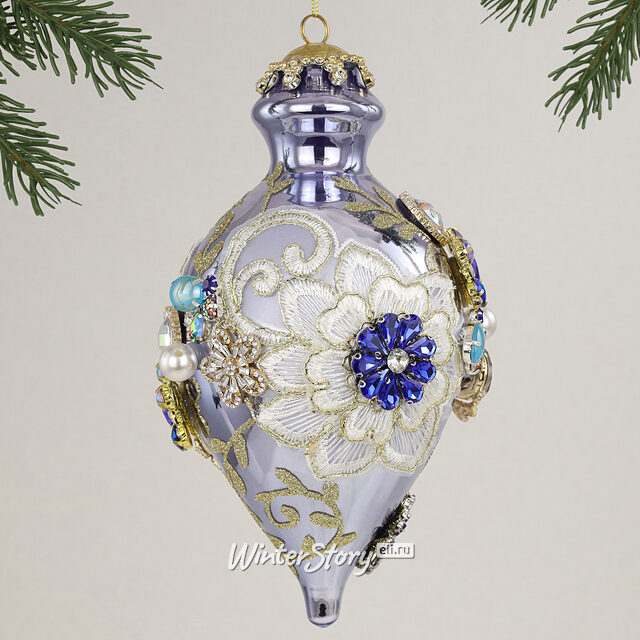 Коллекционная стеклянная елочная игрушка Висконти - Bentivoglio Charm 22 см, подвеска Mark Roberts