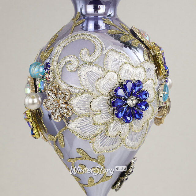 Коллекционная стеклянная елочная игрушка Висконти - Bentivoglio Charm 22 см, подвеска Mark Roberts