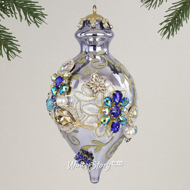 Коллекционная стеклянная елочная игрушка Висконти - Bentivoglio Charm 22 см, подвеска Mark Roberts