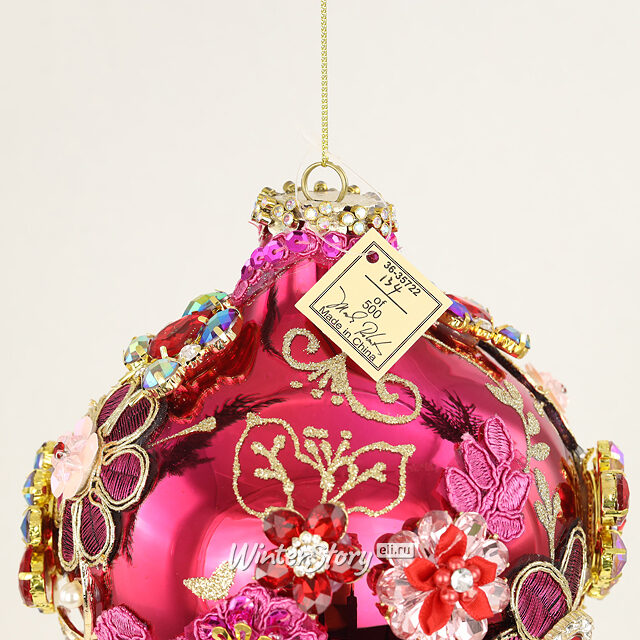 Коллекционная стеклянная елочная игрушка Генуи - Bentivoglio Charm, подвеска Mark Roberts