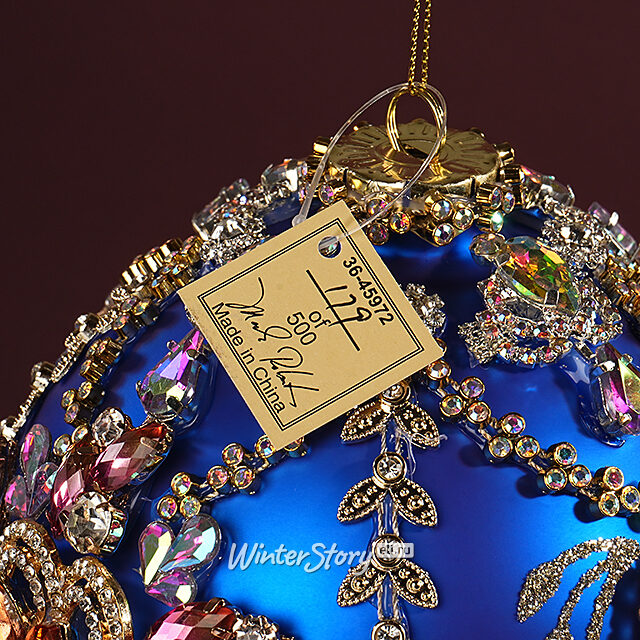 Коллекционный стеклянный елочный шар Фрежюс - Bentivoglio Charm 13 см Mark Roberts