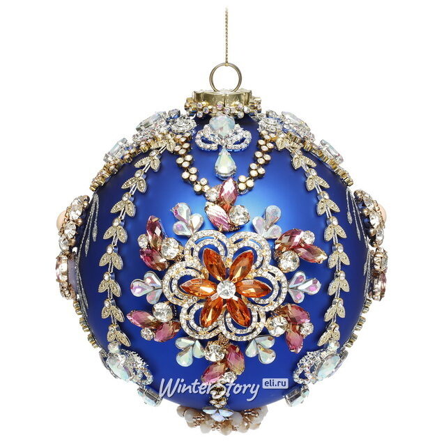 Коллекционный стеклянный елочный шар Фрежюс - Bentivoglio Charm 13 см Mark Roberts