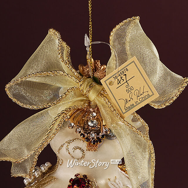 Коллекционная стеклянная елочная игрушка Онфлер - Bentivoglio Charm 20 см Mark Roberts