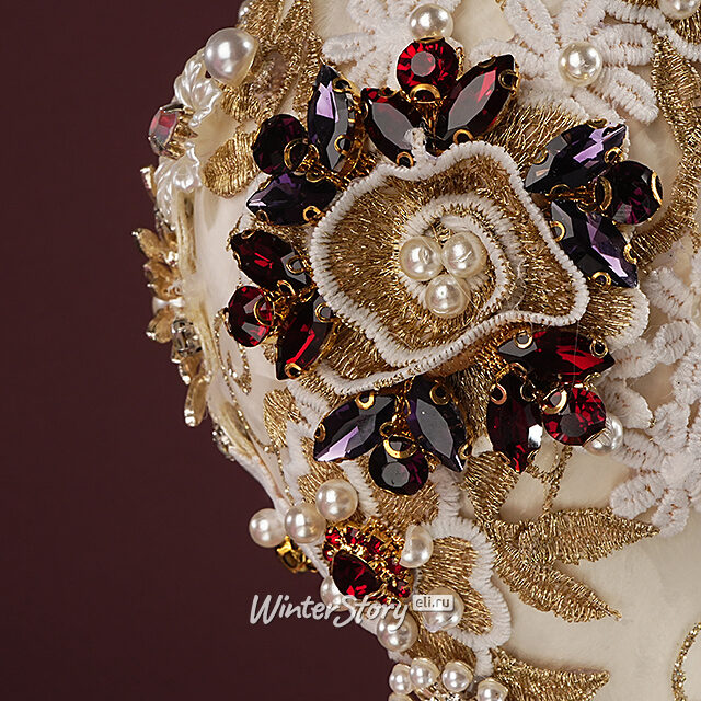 Коллекционная стеклянная елочная игрушка Онфлер - Bentivoglio Charm 20 см Mark Roberts