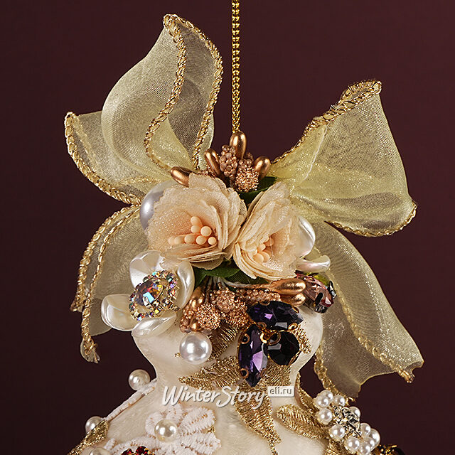 Коллекционная стеклянная елочная игрушка Онфлер - Bentivoglio Charm 20 см Mark Roberts