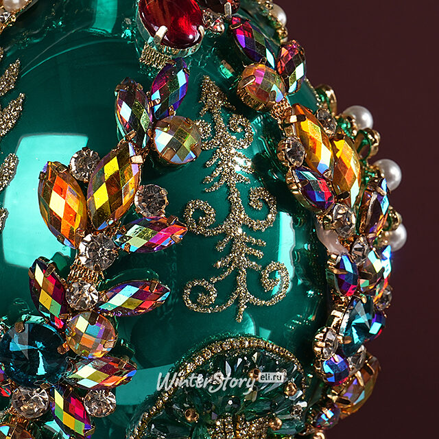 Коллекционная стеклянная елочная игрушка Руан - Bentivoglio Charm 20 см Mark Roberts