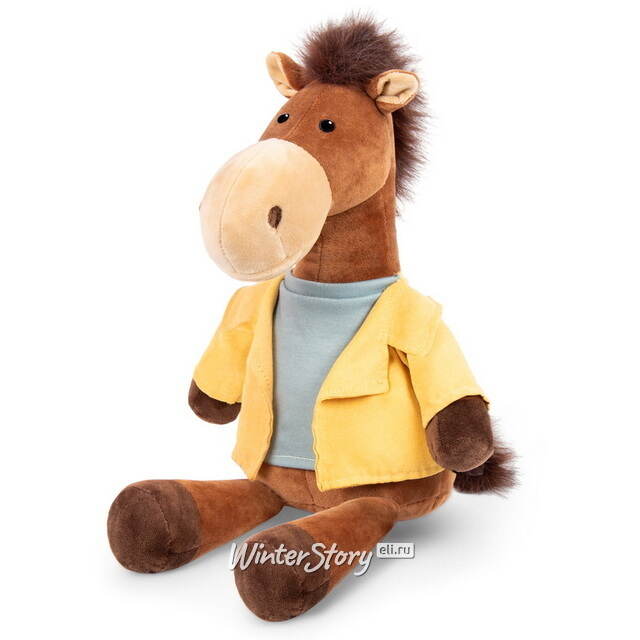 Мягкая игрушка Конь Брут в куртке 22 см MAXITOYS