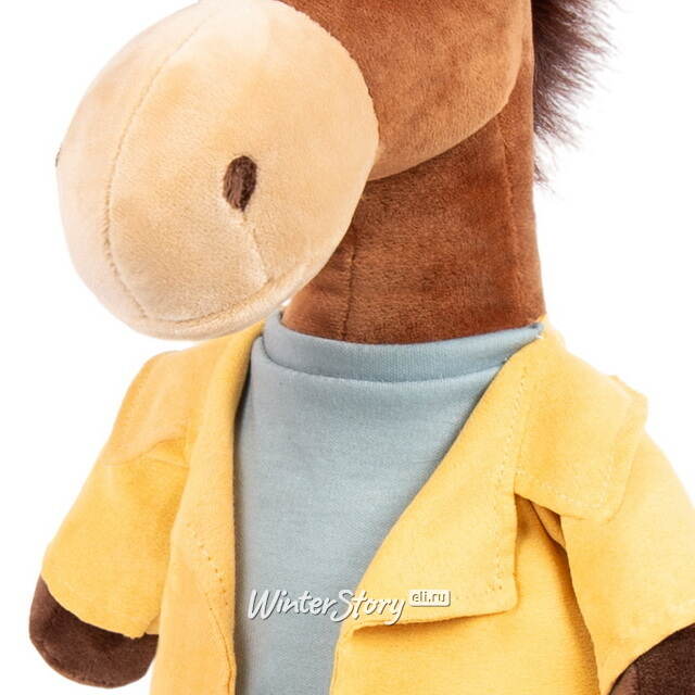 Мягкая игрушка Конь Брут в куртке 22 см MAXITOYS