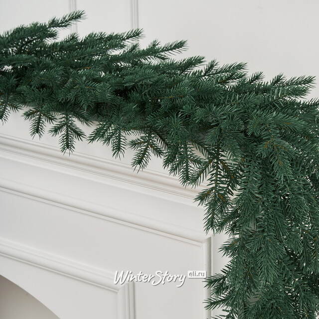 Хвойная гирлянда Мурманская 150*40 см, ЛИТАЯ 100% Max Christmas (Макс Кристмас)