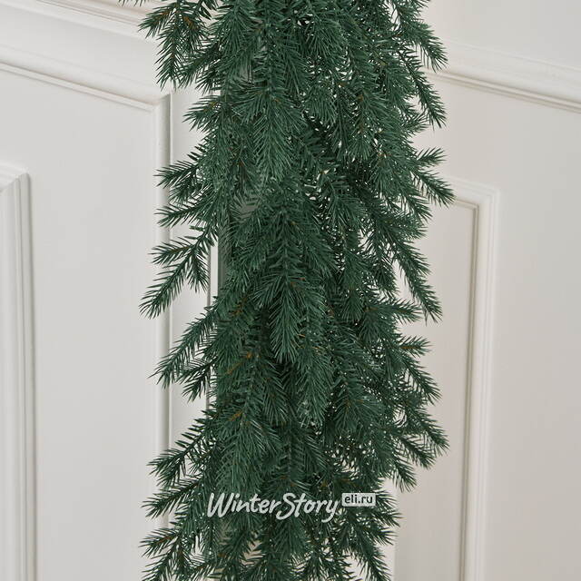 Хвойная гирлянда Мурманская 150*40 см, ЛИТАЯ 100% Max Christmas (Макс Кристмас)