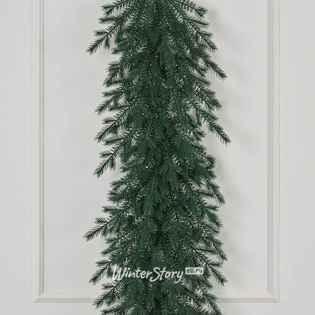 Хвойная гирлянда Мурманская 150*40 см, ЛИТАЯ 100% Max Christmas (Макс Кристмас)