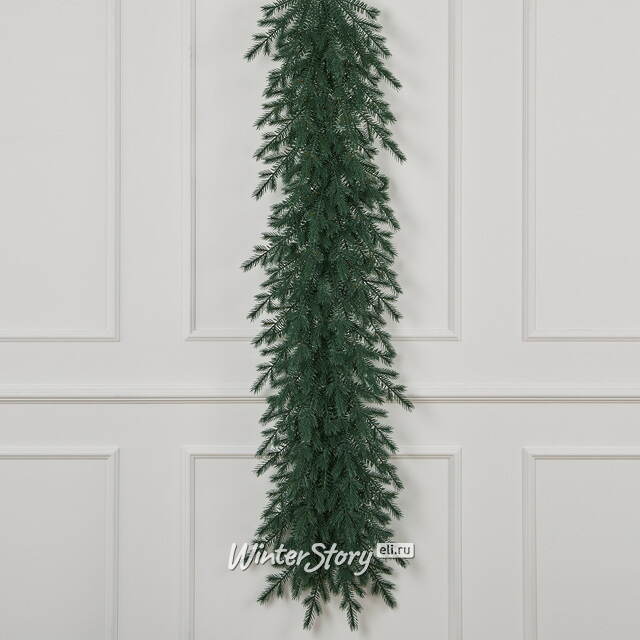 Хвойная гирлянда Мурманская 150*40 см, ЛИТАЯ 100% Max Christmas (Макс Кристмас)