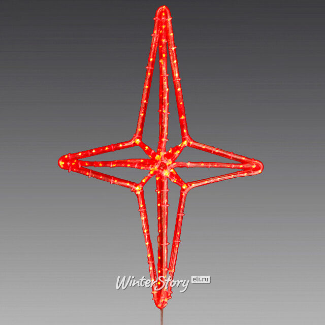 Световая макушка Полярная Звезда 50 см красная МанузинЪ