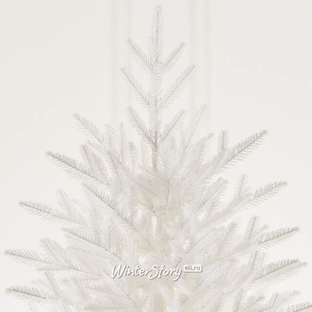 Настольная белая елка в мешочке Александрийская 90 см, ЛИТАЯ 100% Max Christmas