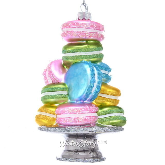 Стеклянная елочная игрушка Macarons 13 см, подвеска Kurts Adler