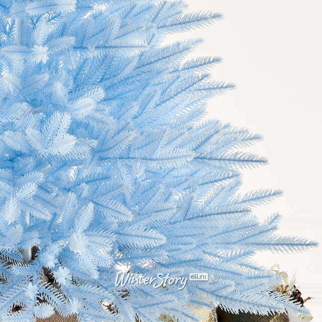 Настольная елка в мешочке Голубая 90 см, ЛИТАЯ 100% Max Christmas