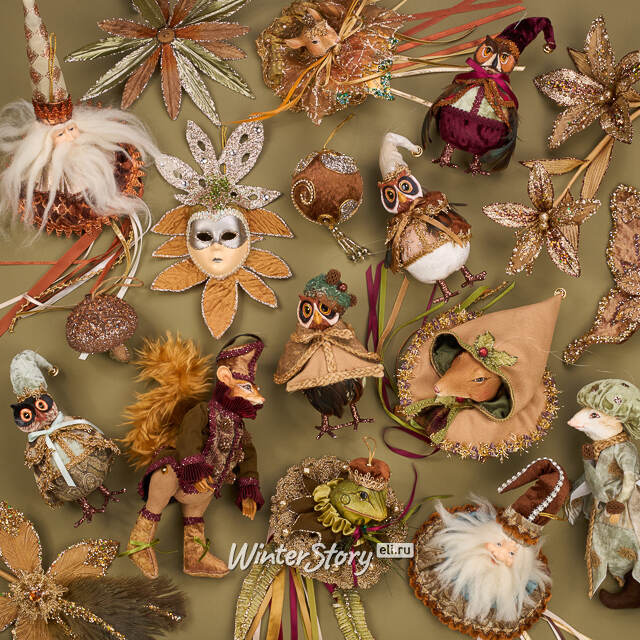 Искусственный цветок Morano-Calabro 25 см, клипса Winter Deco