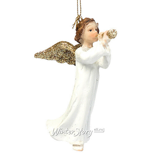 Елочное украшение "Ангел с дудочкой", 10 см, подвеска Goodwill