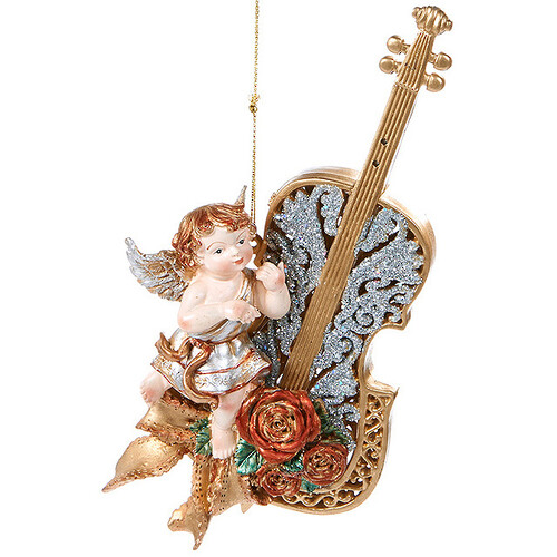 Елочное украшение "Песнь Ангела, скрипка", 18 см, подвеска Goodwill