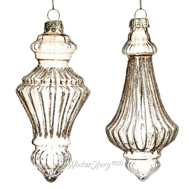 Набор стеклянных елочных игрушек Monastero Vicente 14 см, 12 шт, подвеска Goodwill