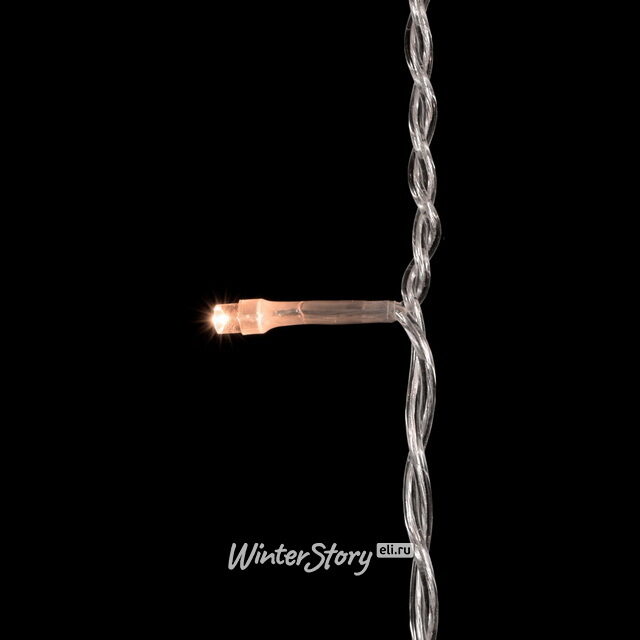 Светодиодная бахрома Quality Light 3.1*0.5 м, 150 розовых LED, прозрачный ПВХ, соединяемая, IP44 BEAUTY LED