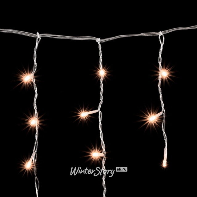 Светодиодная бахрома Quality Light 3.1*0.5 м, 150 розовых LED, прозрачный ПВХ, соединяемая, IP44 BEAUTY LED