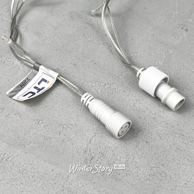 Светодиодная бахрома Quality Light 3.1*0.5 м, 150 красных LED, прозрачный ПВХ, соединяемая, IP44 BEAUTY LED