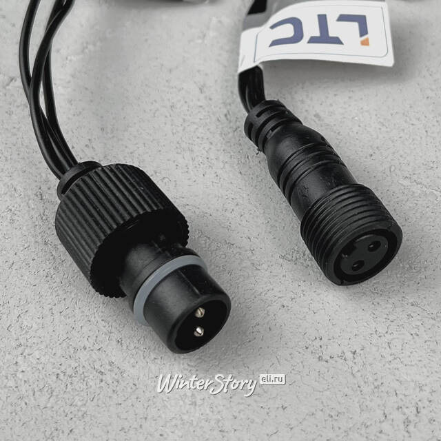 Светодиодная бахрома Quality Light 3.1*0.5 м, 150 экстра теплых LED, черный ПВХ, соединяемая, IP44 BEAUTY LED (Бьюти Лэд)