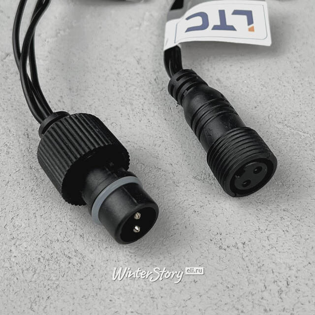 Светодиодная бахрома Quality Light 3.1*0.5 м, 150 экстра теплых LED, холодное мерцание, черный ПВХ, соединяемая, IP44 BEAUTY LED (Бьюти Лэд)